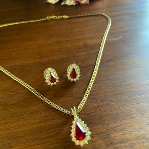 Earrings and Necklace Set